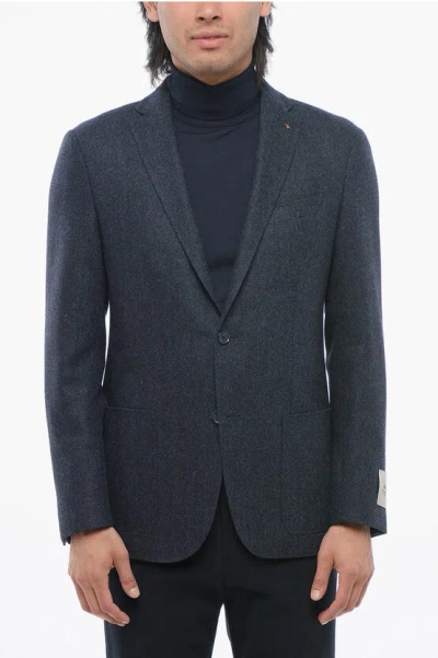 Corneliani Cc Collection Herringbone Right Blazer