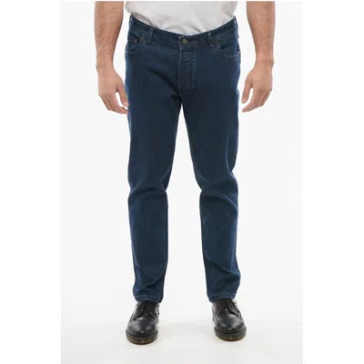 Corneliani Cc Collection High-waisted Slim Fit Jeans In Blue