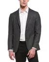 Corneliani Cc Collection Hopsack Blazer In Gray