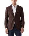 Corneliani Cc Collection Houndstooth Wool-blend Blazer In White