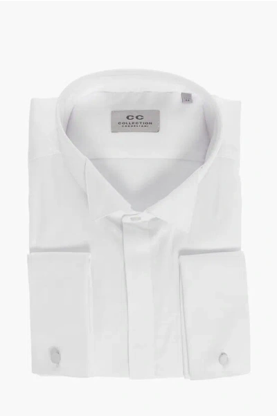 Corneliani Cc Collection Jacquard Cotton Wing-tip Shirt