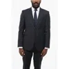 Corneliani Cc Collection Virgin Wool Reset Slim Fit Blazer Grösse 52 In Black
