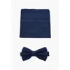 Corneliani Cc Collection Jacquard Silk Pocket Square And Bow Tie Set