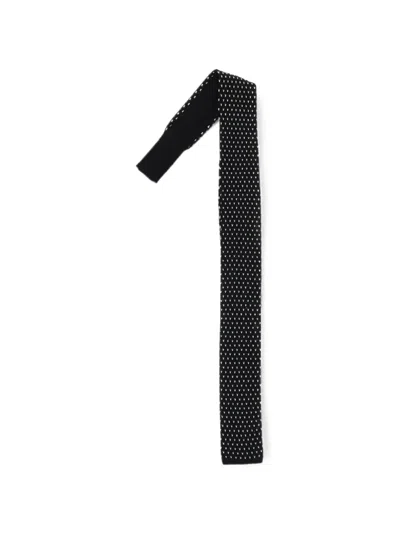 Corneliani Cc Collection Jacquard-knit Tie In Black