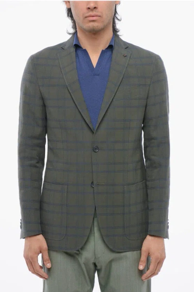 Corneliani Cc Collection Linen-blended Right Blazer
