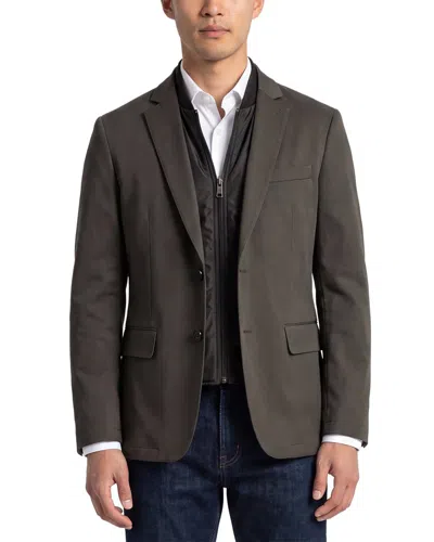 Corneliani Cc Collection Padded Wool-blend Jacket In Green
