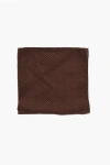 Corneliani Cc Collection Patterned Silk And Wool Pocket Square