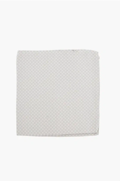 Corneliani Cc Collection Patterned Silk Blend Pocket Square In Multi