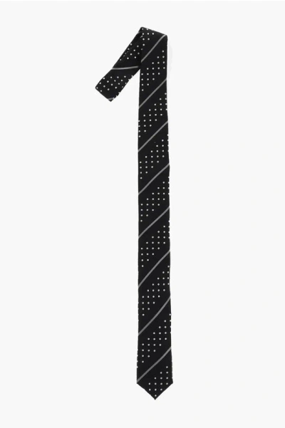 Corneliani Cc Collection Patterned Silk Tie