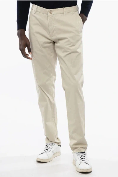 Corneliani Cc Collection Pinstriped Chino Pants In Neutral