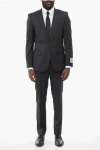 Corneliani Cc Collection Stretch Virgin Wool Refined Suit With Notch La