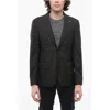 Corneliani Cc Collection Pinstriped Side Vents Notch Lapel 3-button Bla