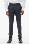 Corneliani Cc Collection Plaid Check Silk Blend Pants