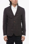 Corneliani Cc Collection Plaid Motif Side Vents Notch Lapel 3-button Bl