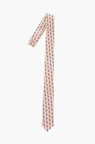 Corneliani Cc Collection Printed Cotton New Standard Tie