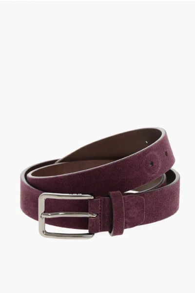 Corneliani Cc Collection Reversible Suede Belt 30mm Grösse 95