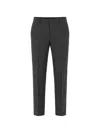 Corneliani Cc Collection Reward Hopsack-pattern Trousers In Gray