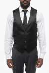 Corneliani Cc Collection Satin Reset Vest With Flush Pockets