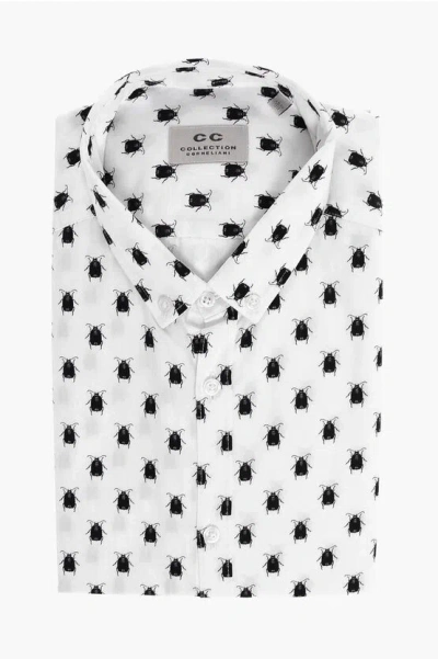 Corneliani Cc Collection Short-sleeved Scarab Shirt With Button-down Co Grösse 39