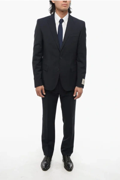 Corneliani Cc Collection Side Vents Notch Lapel 2-button Suit
