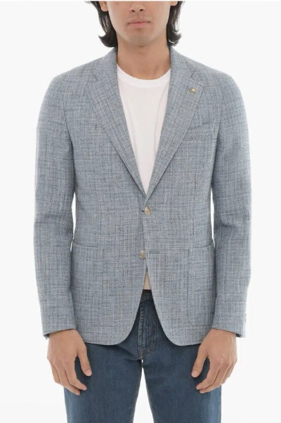 Corneliani Cc Collection Side Vents Notch Lapel Reward 2-button Blazer In Gray