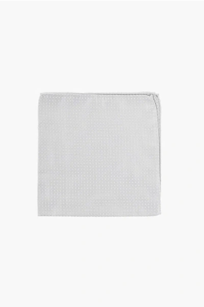 CORNELIANI CC COLLECTION Silk Pocket Square with Micro Motifs