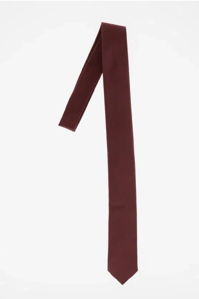 Corneliani Cc Collection Silk Tie In Red