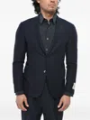 Corneliani Cc Collection Single-breasted Blazer In Blue