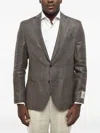 Corneliani Cc Collection Single-breasted Patch-pocket Blazer In Gray