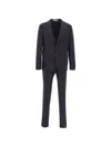 Corneliani Cc Collection Single-breasted Suit In Black