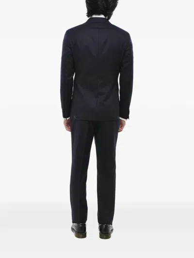 Corneliani Cc Collection Single-breasted Wool Suit In Blue