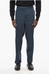 Corneliani Cc Collection Solid Color Cotton Pants In Gray