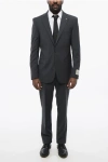 Corneliani Cc Collection Stretch Virgin Wool Refined Suit With Notch La