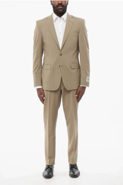 Corneliani Cc Collection Stretch Wool Refined Suit With Flap Pockets Grösse 52