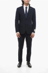 Corneliani Cc Collection Virgin Wool Refined Suit With Micro Houndstoot