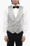 Corneliani Cc Collection Two-tone Double Breasted Waistcoat