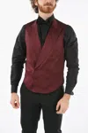 Corneliani Cc Collection Two-tone Peak Lapel Cerim. Reset Double-breast In Multi
