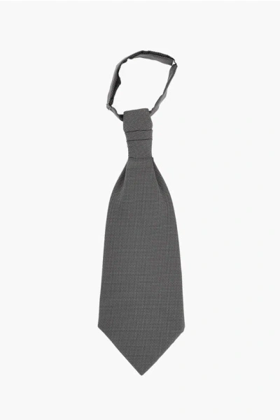 Corneliani Cc Collection Two-tone Polka Dots Ascot Tie