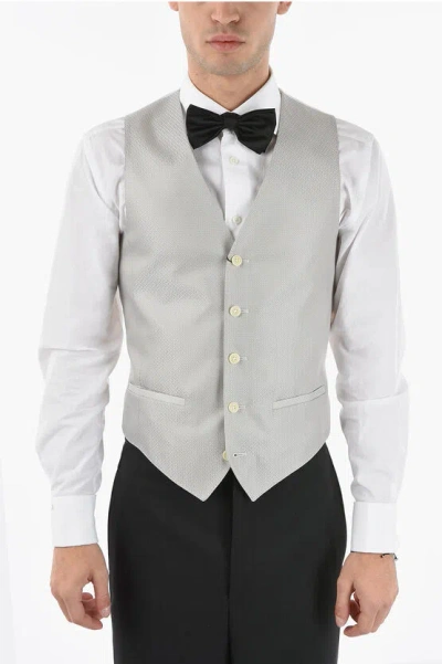 Corneliani Cc Collection Two-tone Reset Vest With Martingale