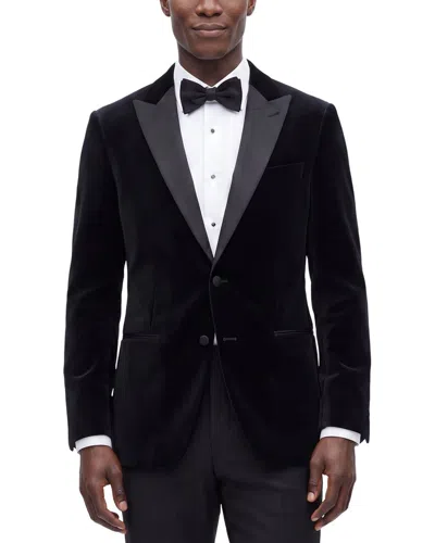Corneliani Cc Collection Velvet Blazer In Blue