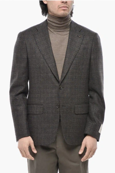 Corneliani Cc Collection Virgin Wool And Cashmere Jacket In Black