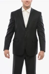 Corneliani Cc Collection Virgin Wool Blazer With Flap Pockets