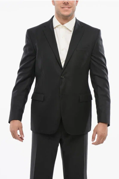 Corneliani Cc Collection Virgin Wool Blazer With Flap Pockets