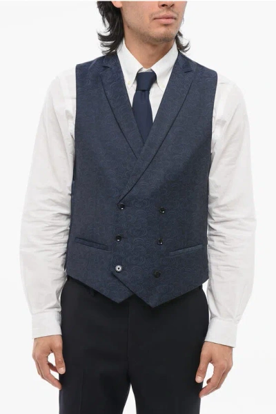 Corneliani Cc Collection Virgin Wool Cerim.reward Double Breasted Waist
