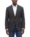 Corneliani Cc Collection Virgin Wool Checked Jacket In Grey