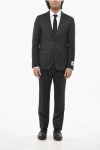 Corneliani Cc Collection Virgin Wool District Check 2-button Suit In Black