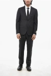 Corneliani Cc Collection Virgin Wool District Check 2-button Suit With In Black