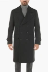 CORNELIANI CC COLLECTION VIRGIN WOOL DOUBLE BREASTED CHESTERFIELD COAT