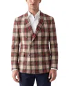 Corneliani Cc Collection Virgin Wool Double-breasted Jacket In Multi