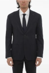 Corneliani Cc Collection Virgin Wool Half-lined 2-buttons Blazer With P